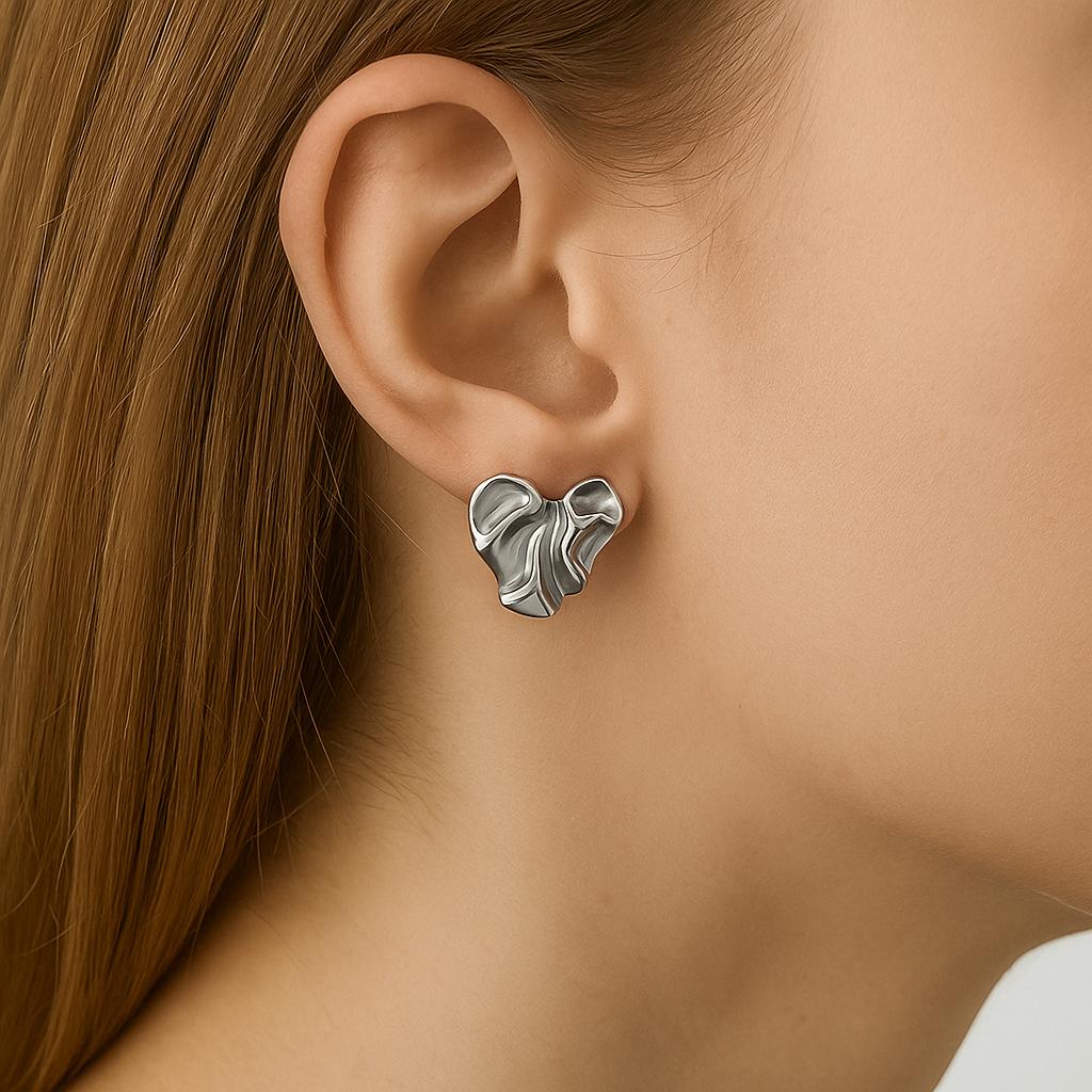 Bijou Liefdes Zilver Oorbellen