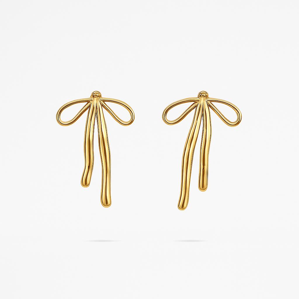 Luxe Kerst Strik Oorbellen